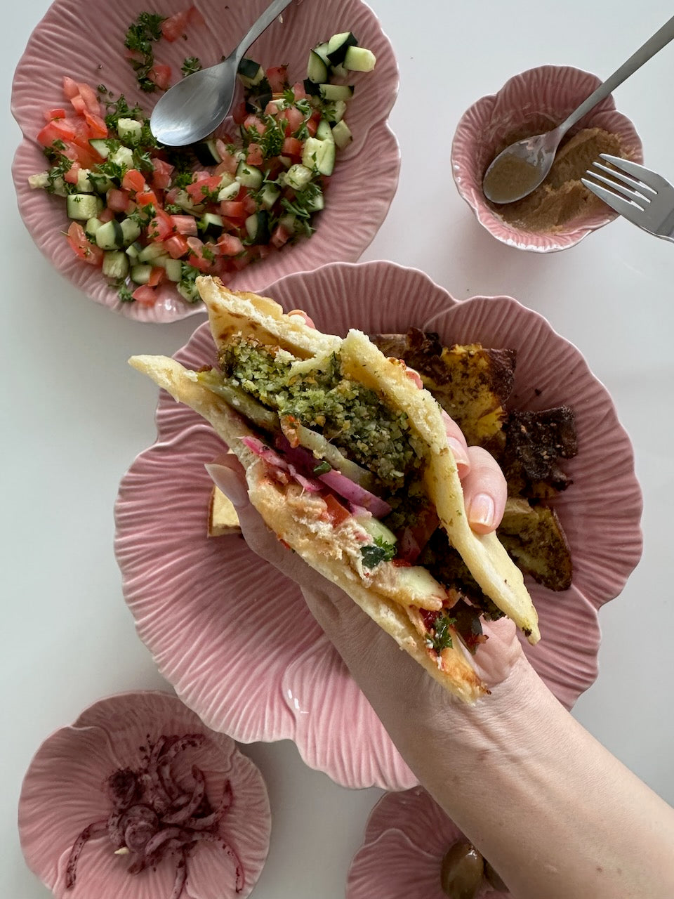 Crispy Falafel Smashburgers