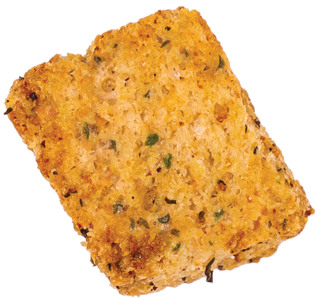 a single mambo italiano flavored crouton.